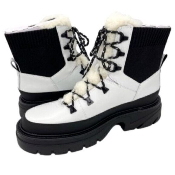 Marc Fisher Izuma Lugsole Leather Boots Size 9.5. New